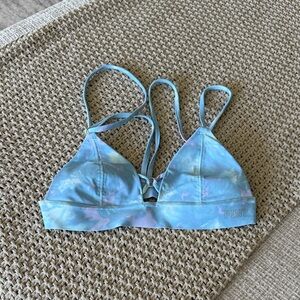 PINK Victoria's Secret Blue Tie-Dye Bra